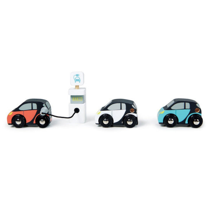 Tender Leaf Toys Drewniane autka dla dzieci Smart Car