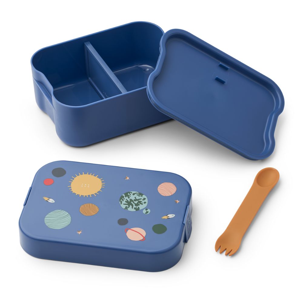 Liewood Lunchbox dla dzieci Kamil Universe Classic navy
