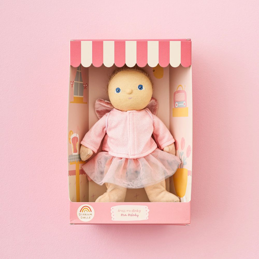 Olli Ella Lalka dla dziewczynki Dress Me Dinky Mia Melody Pink