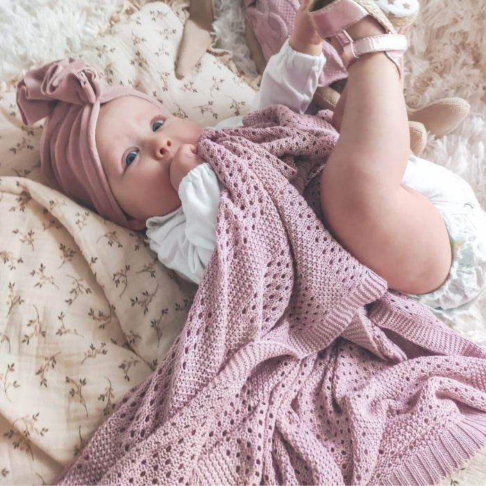 Sleepee bambusowy kocyk Ultra Soft baby pink