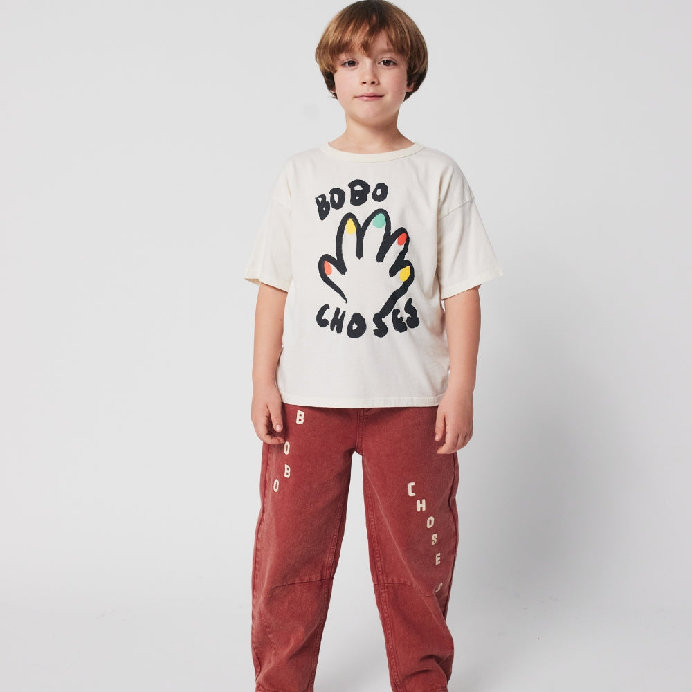 Bobo Choses Koszulka dla dzieci Have Fun Offwhite