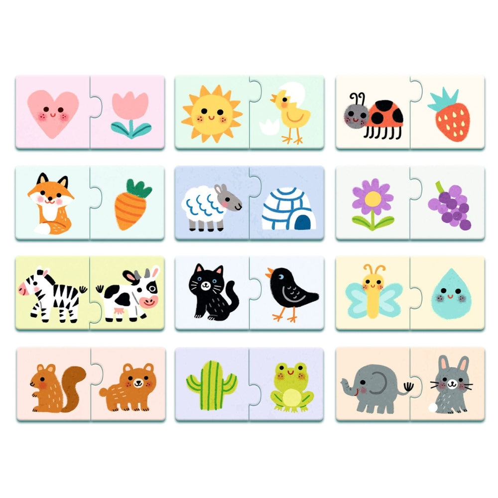 Djeco Puzzle dla dzieci duo Kolory