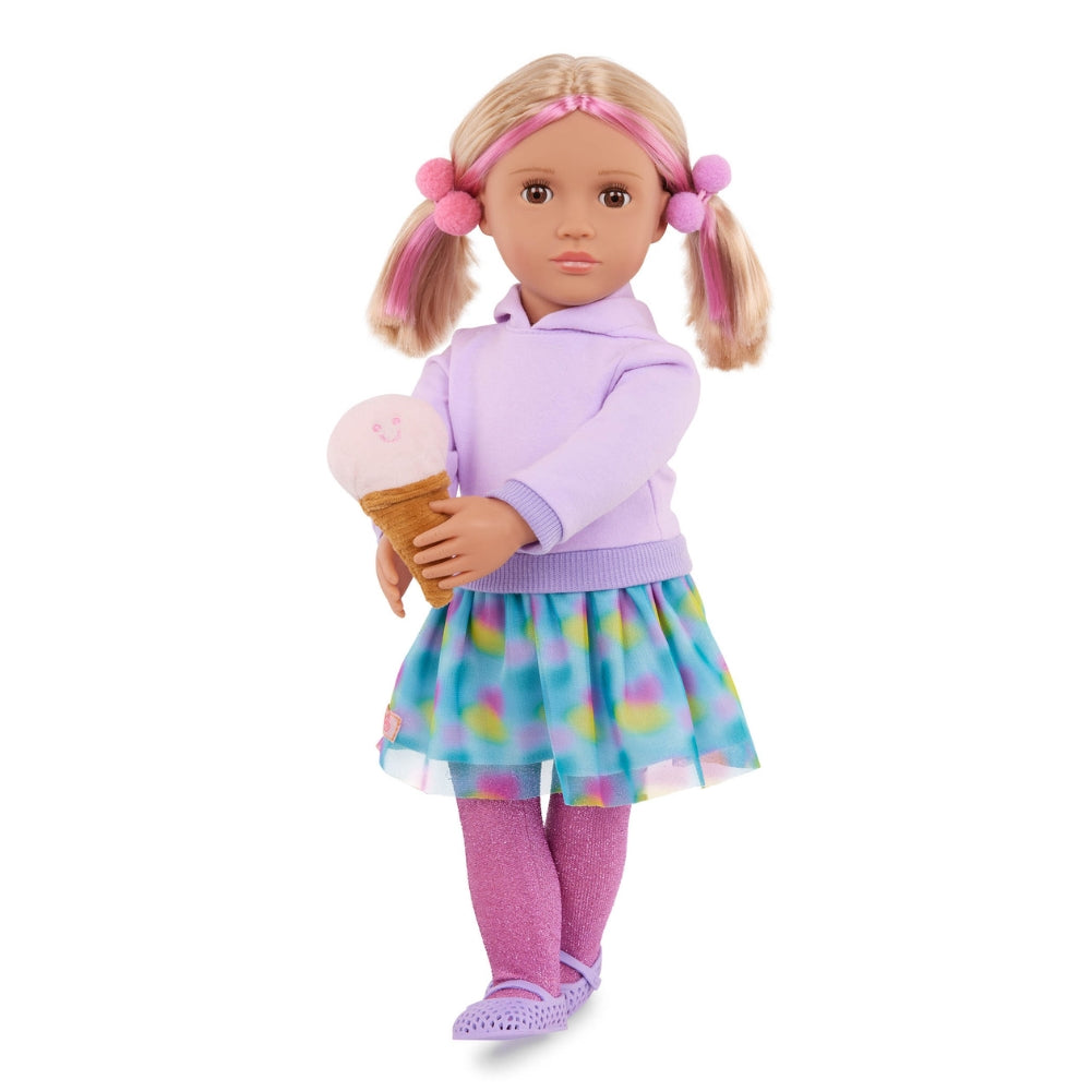 Our Generation Lalka dla dzieci Andy sprzedawczyni lodów z akcesoriami 46 cm
