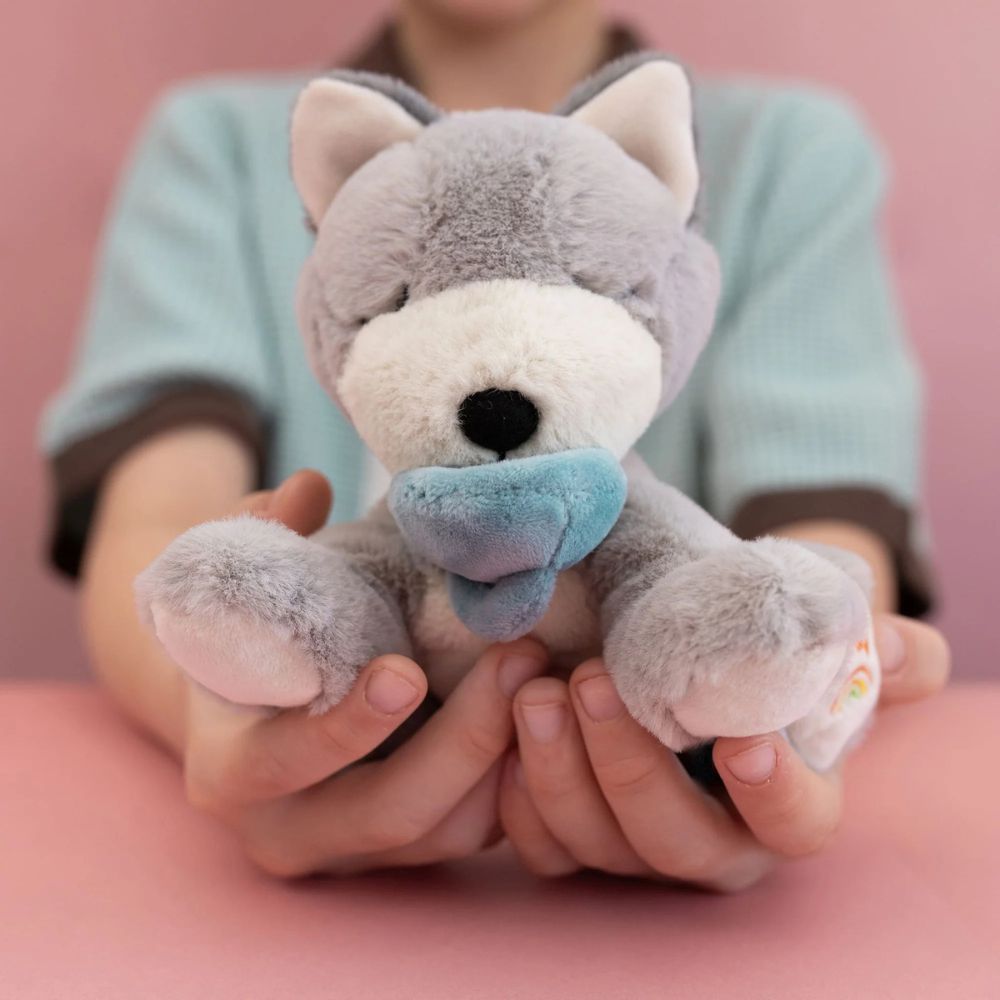 Olli Ella Maskotka dla dziecka Binky Puppy Banjo Grey