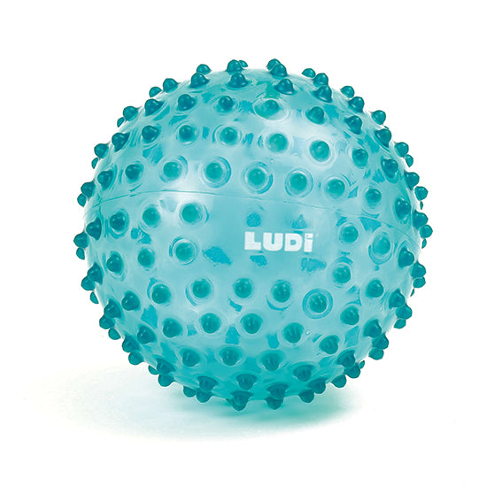 Ludi Piłka Sensoryczna średnica 20 cm 195 wypustek Niebieska