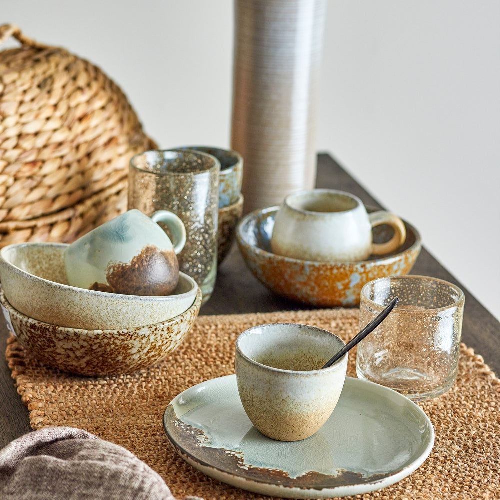 Bloomingville Zestaw naczyń śniadaniowych Paula Nature Stoneware