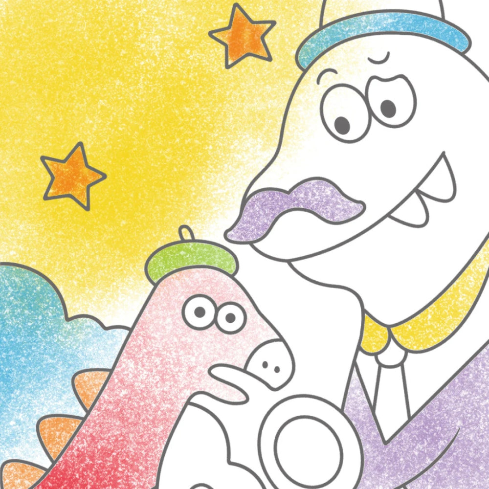 Mideer Kolorowanka dla dzieci akwarelowa Dinozaury