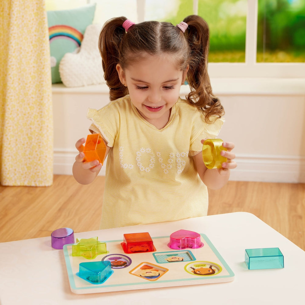 B.Toys Drewniana układanka dla dzieci Kształty i Emocje