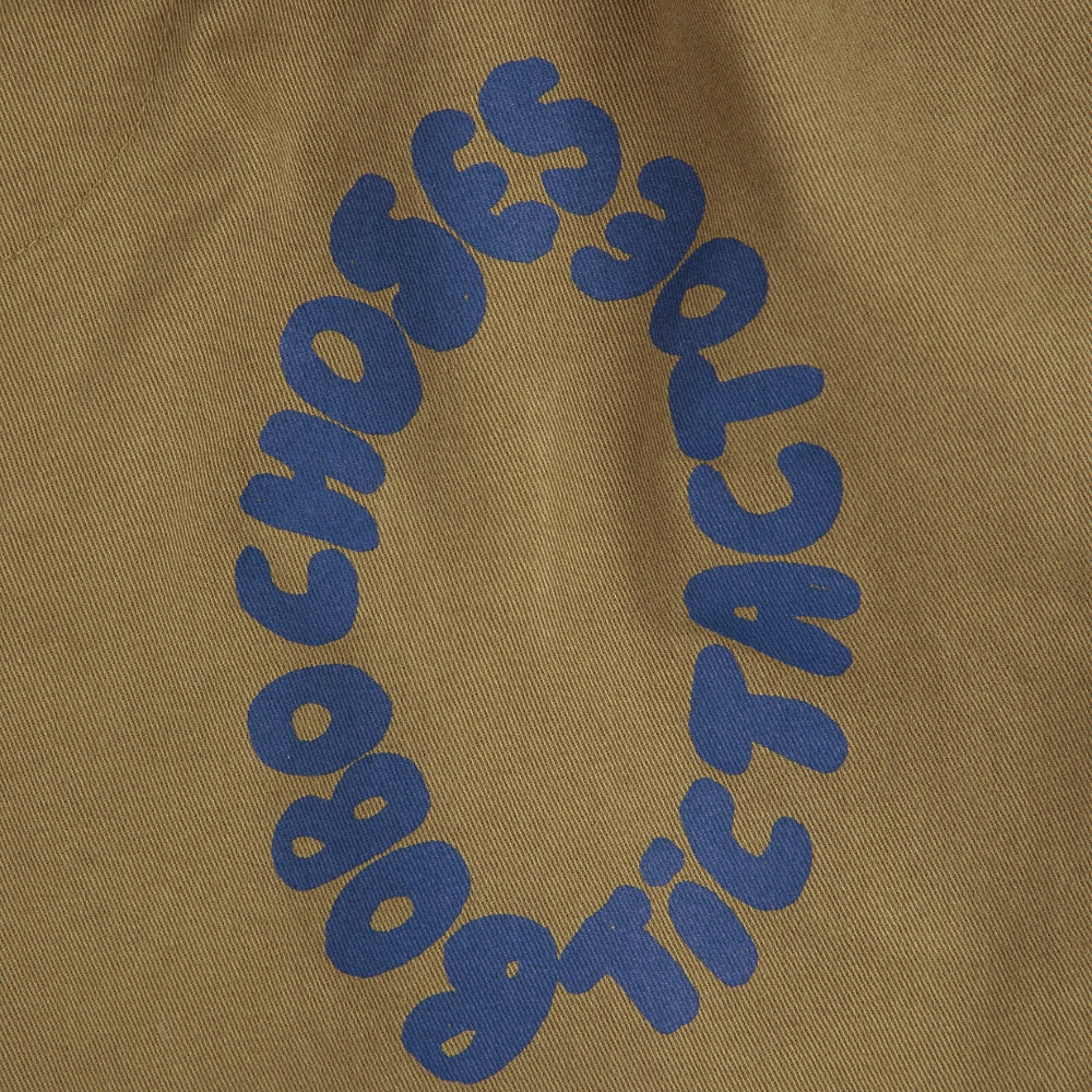 Bobo Choses Spodnie cargo Tic Tac Toe Khaki