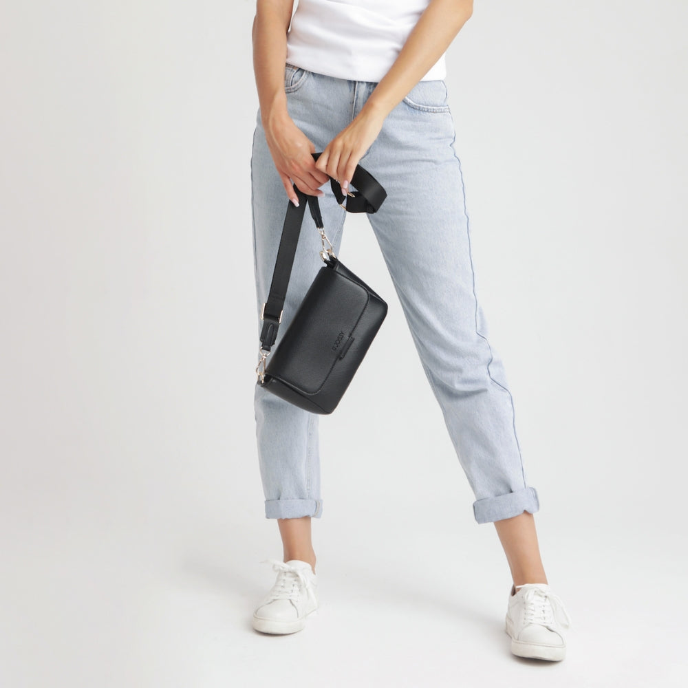 Joissy Mała torebka dla mamy crossbody Kenza black/gun metal