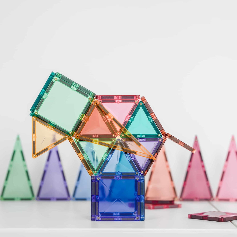 Connetix Klocki magnetyczne dla dzieci Pastel Mini Pack 32el.