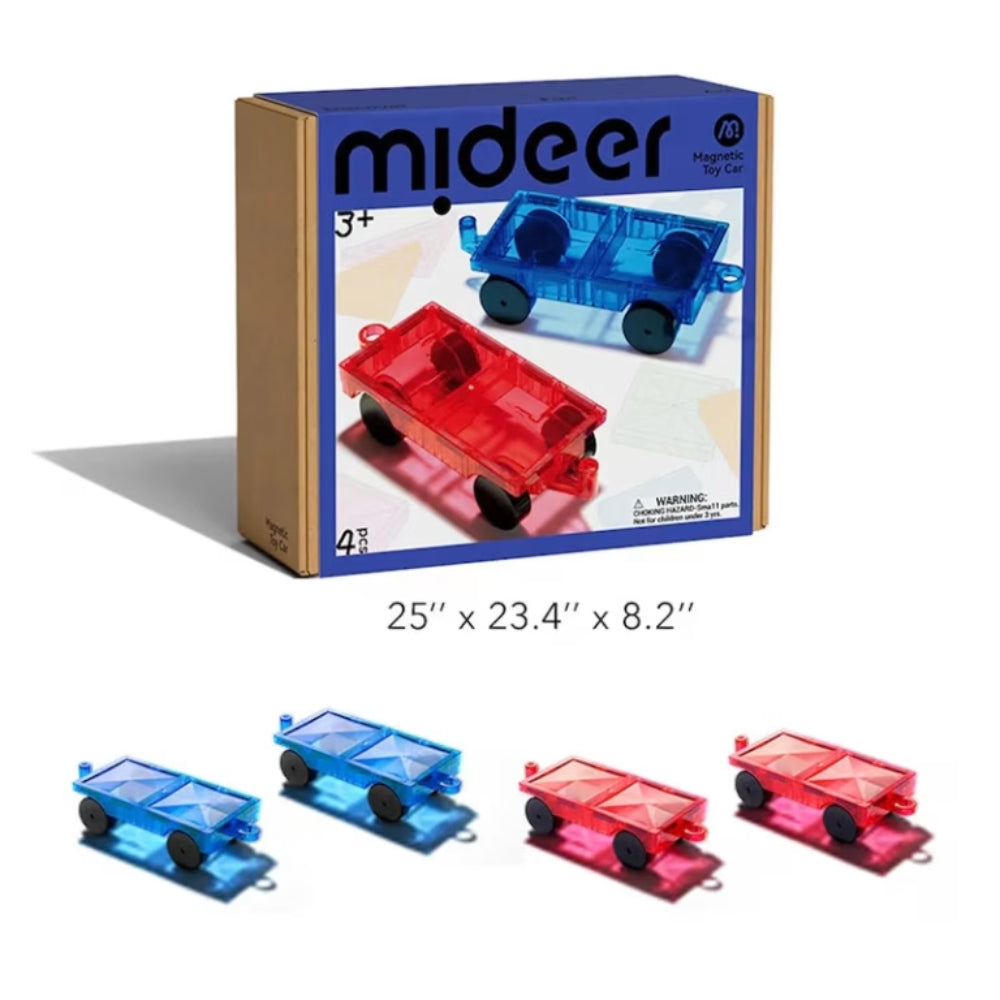 Mideer Klocki magnetyczne podwozia 4 szt.