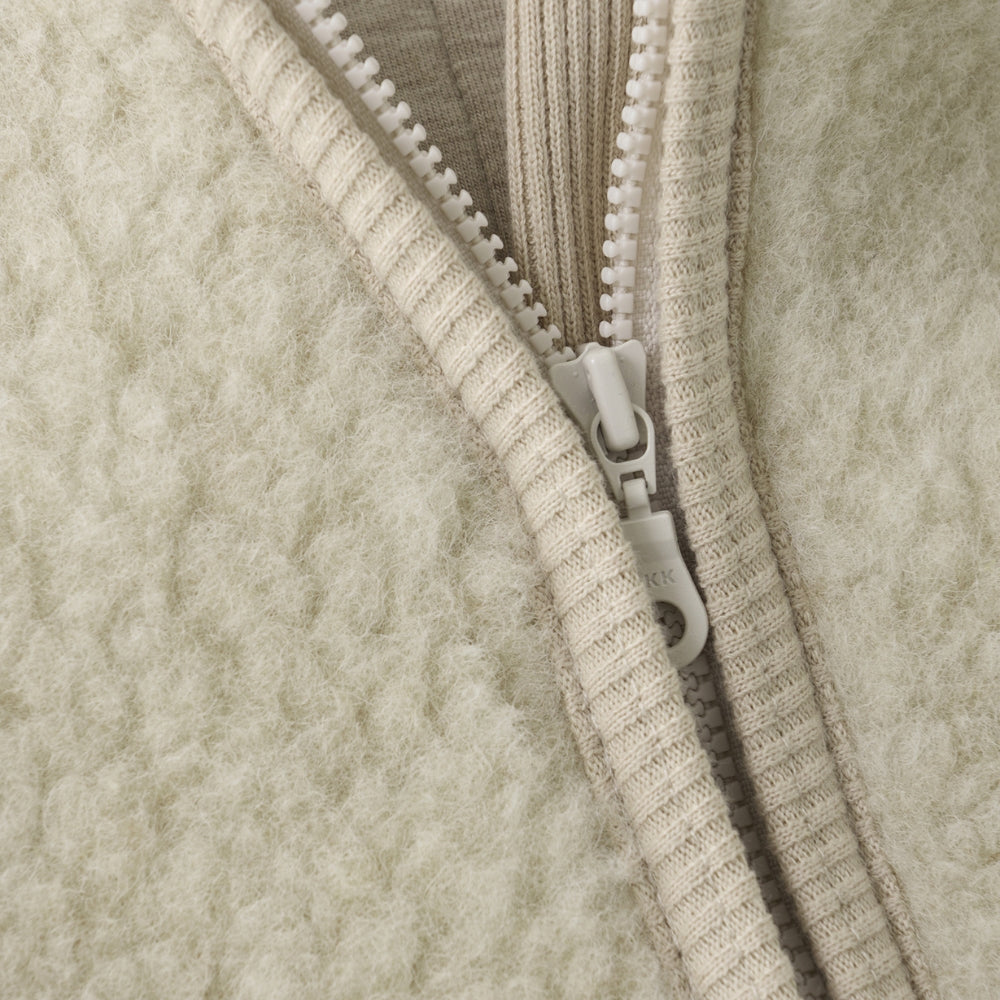 Huttelihut Kombinezon niemowlęcy z wełny Teddy Cement