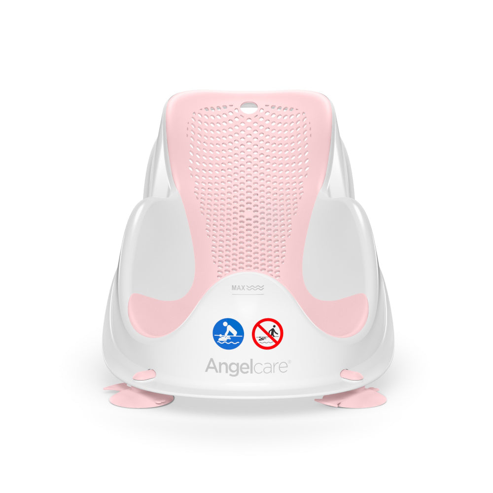 Angelcare fit Leżaczek do kąpieli różowy 0+