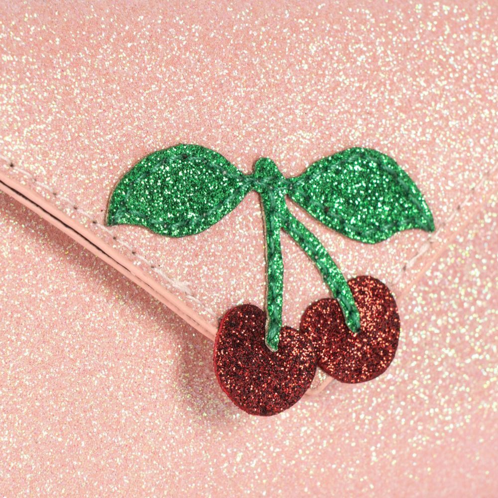 Konges Slojd Portfel dla dziewczynki Pink Glitter