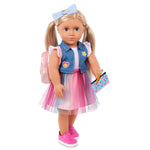 Our Generation Lalka dla dzieci Evie z akcesoriami szkolnymi 46 cm