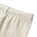 Wheat Legginsy wełniane dla dzieci Eggshell Melange