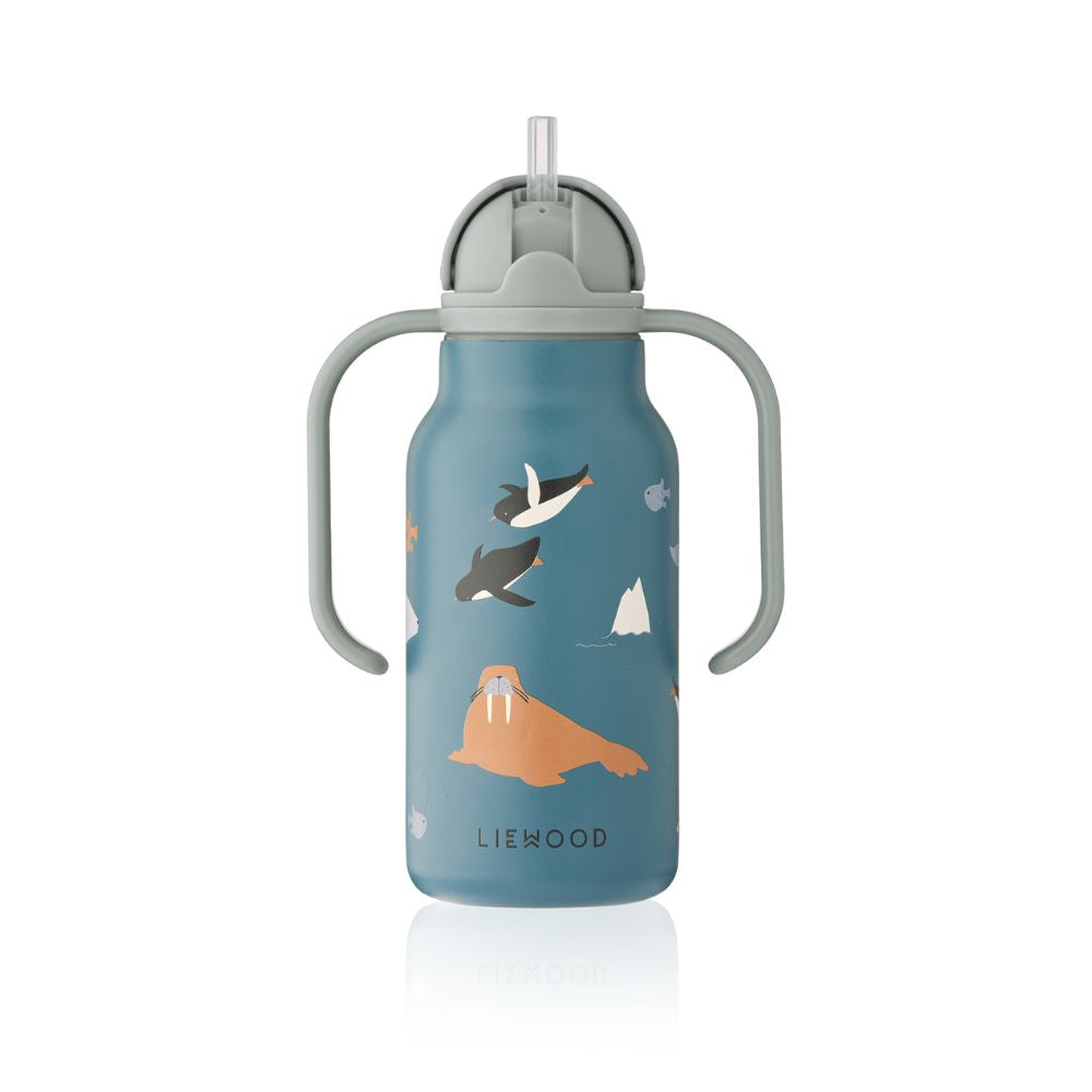 Liewood Bidon termiczny dla dzieci Kimmie 250 ml Arctic Sea Ocean view
