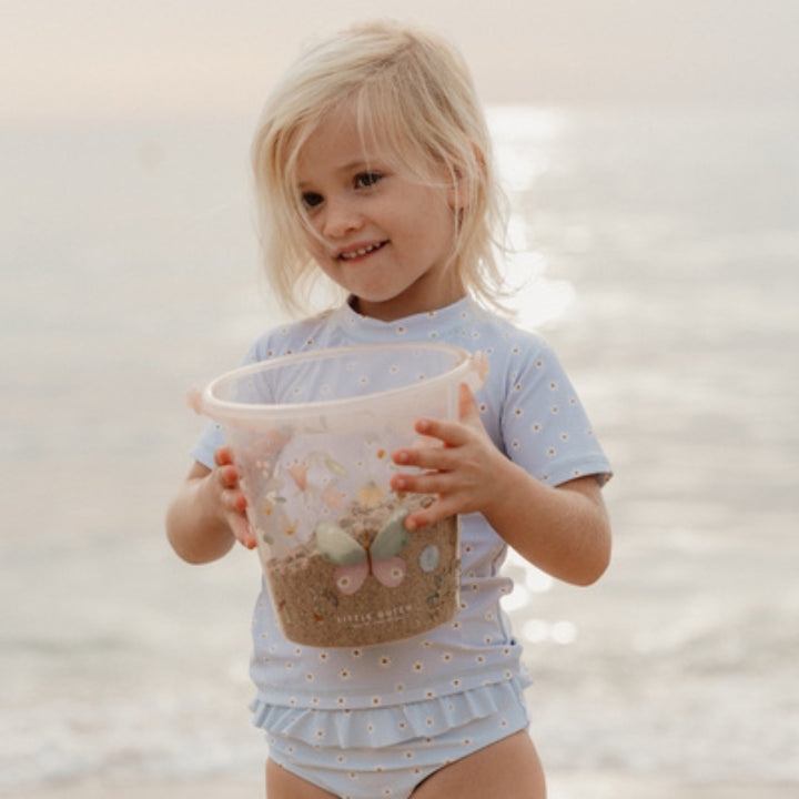 Little Dutch Koszulka kąpielowa dziewczęca Daisy Blue rozmiar 98/104