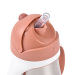 Beaba Bidon niekapek ze słomką termiczny 250 ml Terracotta