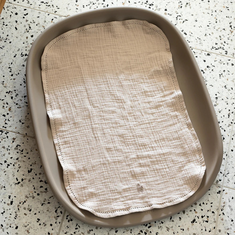 Sebra Mata do przewijania zestaw 2szt. Seabreeze beige