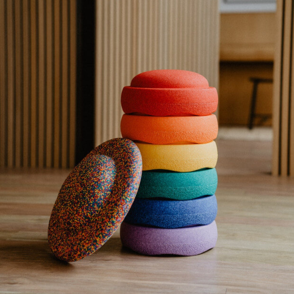 Stapelstein Zabawka ruchowa Dysk do balansowania Rainbow Set Classic