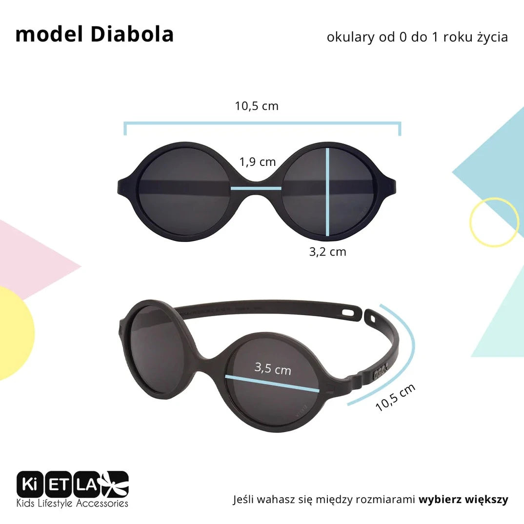 Kietla Okulary przeciwsłoneczne dla dzieci Diabola Grass 0-1 roku