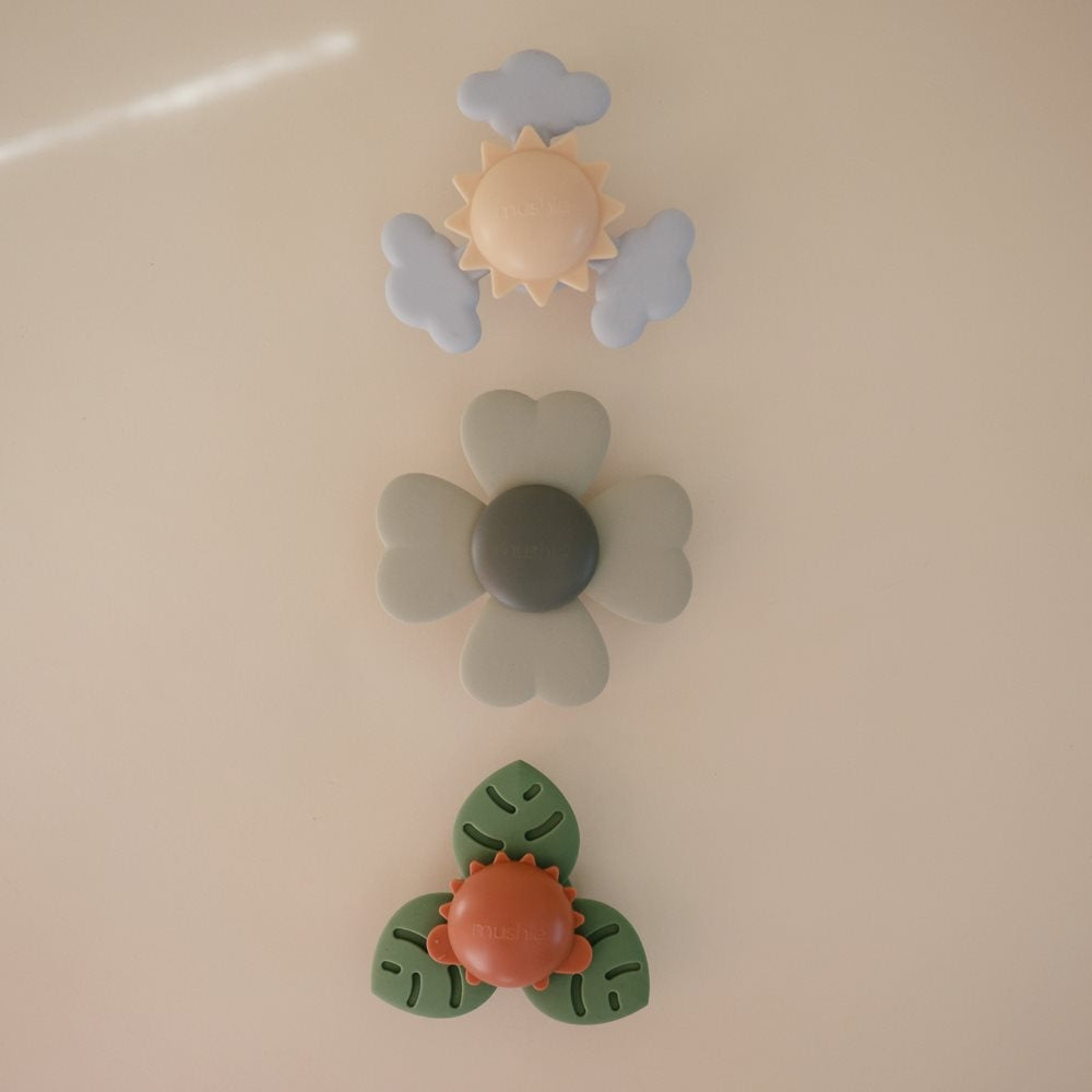 Mushie Zabawka spinner dla niemowlaka z Przyssawką Lucky