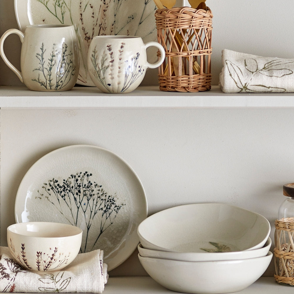 Bloomingville Zestaw naczyń śniadaniowych Bea Nature Stoneware