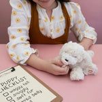 Olli Ella Maskotka dla dziecka Binky Puppy Belle Cream