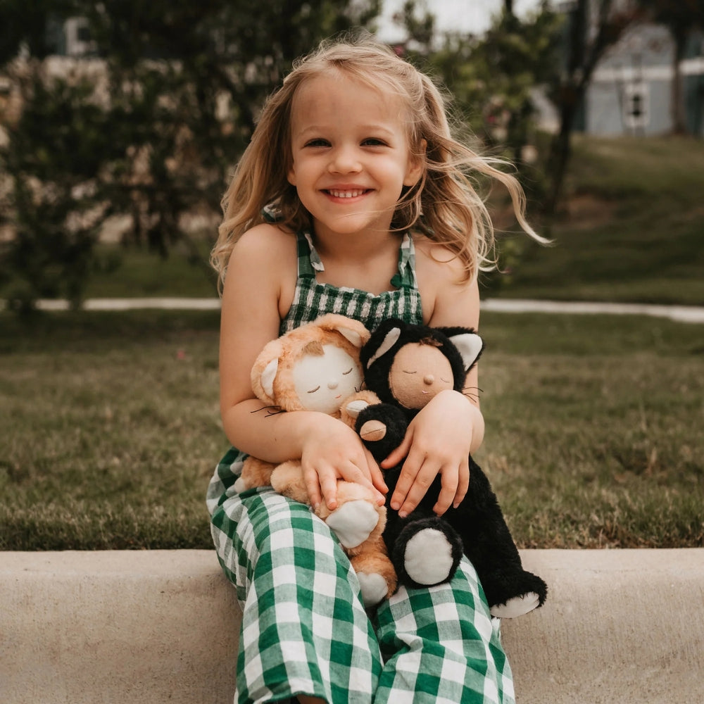 Olli Ella Maskotka dla dziecka Cozy Dinkums Black Cat Nox