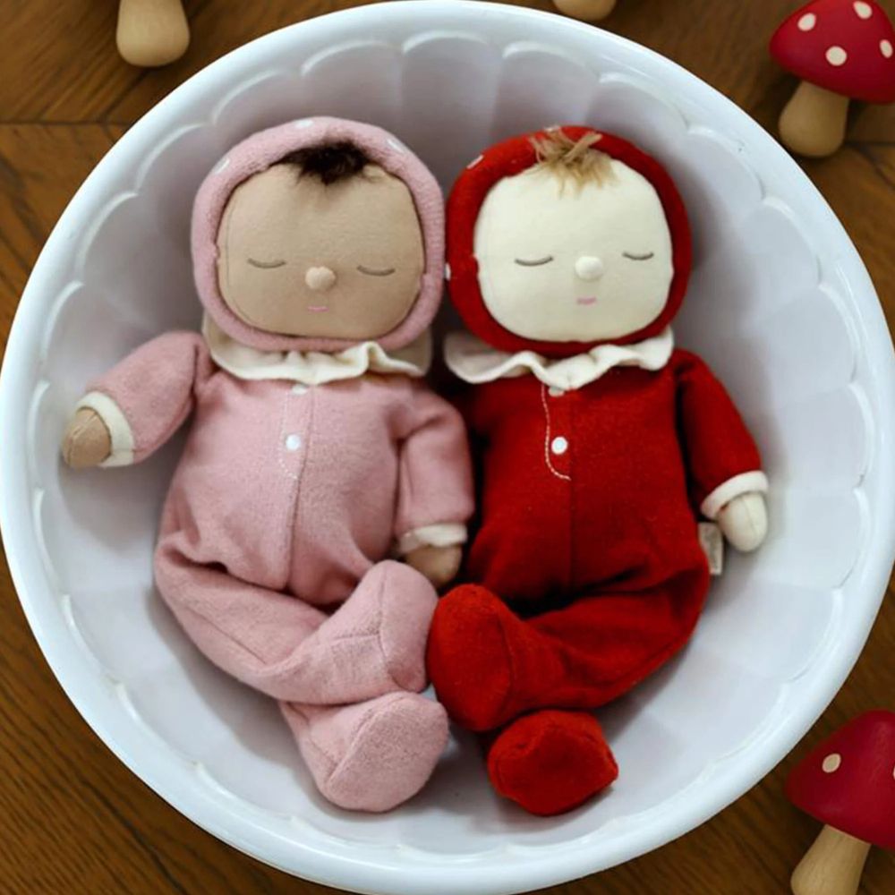 Olli Ella Maskotka dla dziecka Dozy Dinkums Toadstool Pip Pink