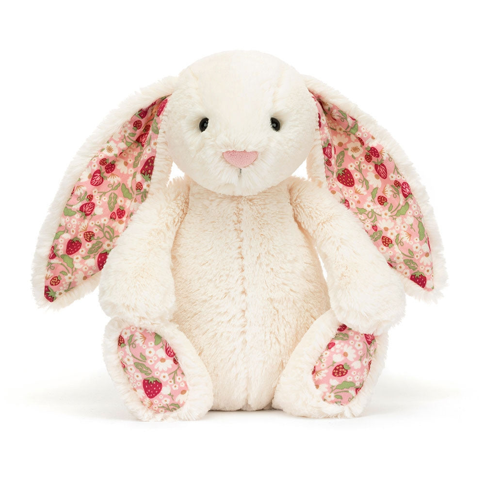 Jellycat Maskotka królik z kwiecistymi uszami Kremowy „berry” 31 cm