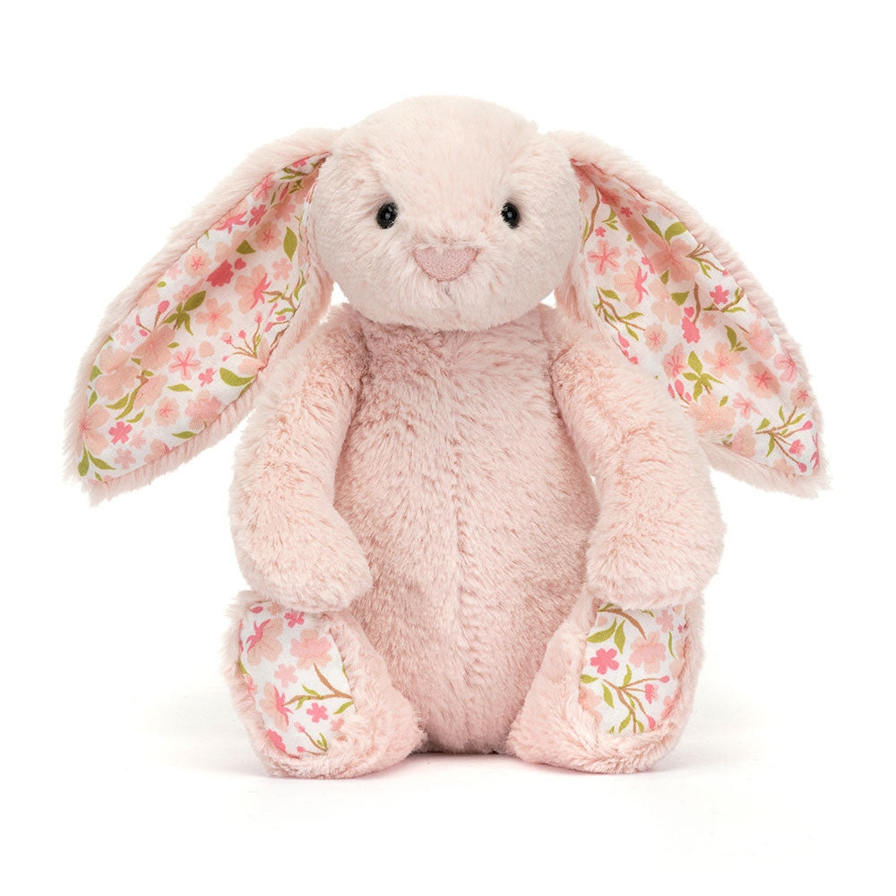 Jellycat Maskotka królik z kwiecistymi uszami Pudrowy Róż „cherry” 18 cm