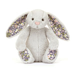 Jellycat Maskotka królik z kwiecistymi uszami Srebrny „bloom” 18 cm