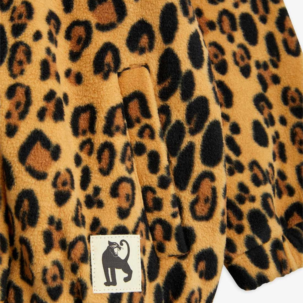 Mini Rodini Kurtka polarowa Leopard