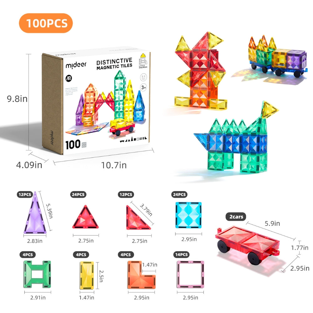 Mideer Klocki magnetyczne 100 szt.