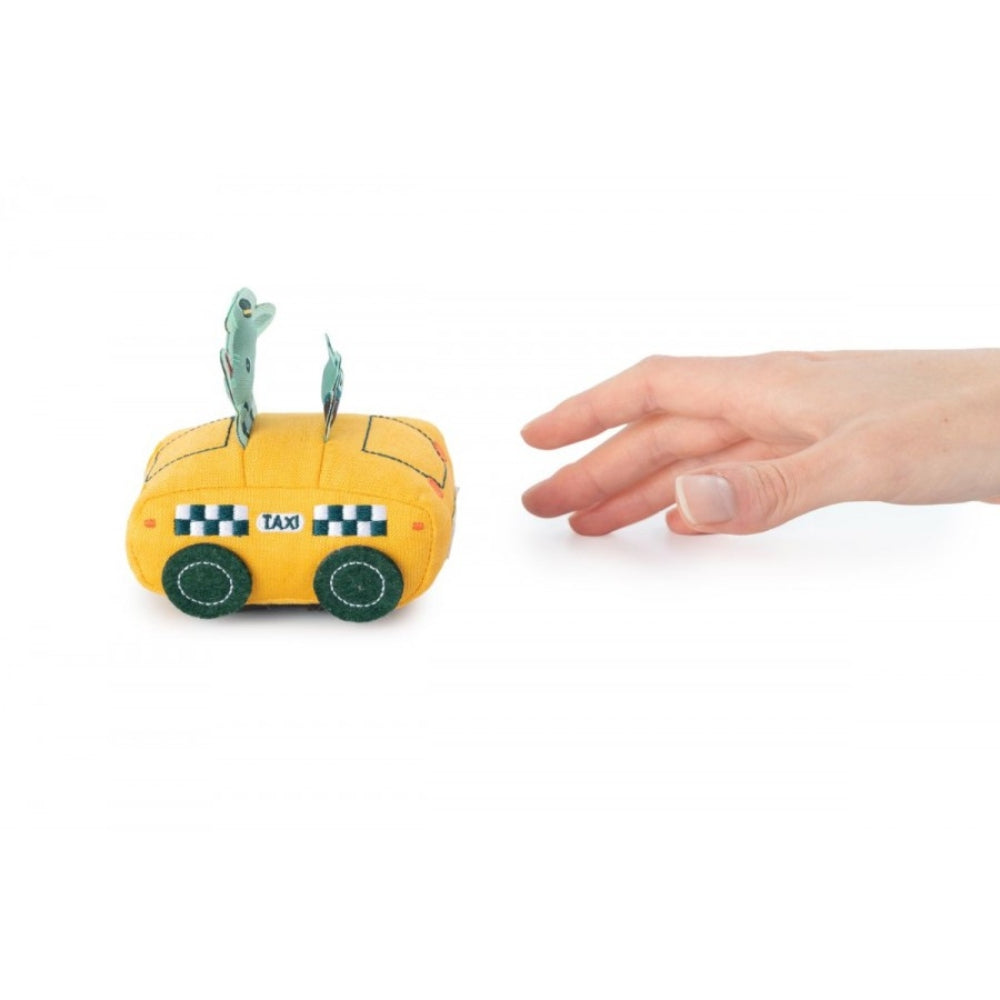 Lilliputiens Miękkie autko dla dzieci z napędem pull-back Smok Joe