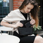 Joissy Mała torebka dla mamy crossbody Kenza black/gun metal