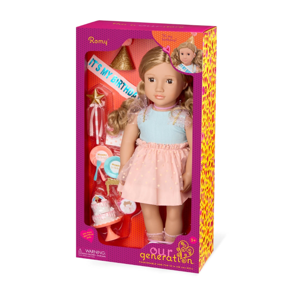Our Generation Lalka dla dzieci Romy It’s My Birthday 46 cm