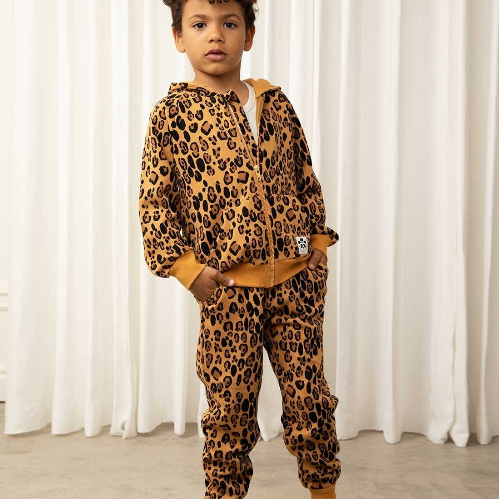 Mini Rodini Spodnie dresowe dla dziecka Leopard