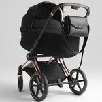 JOISSY Torebka dla Mamy i organizer do wózka 2w1 MIDI black/gun metal