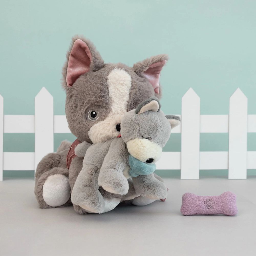 Olli Ella Maskotka dla dziecka Binky Puppy Banjo Grey