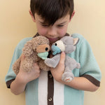 Olli Ella Maskotka dla dziecka Binky Puppy Banjo Grey
