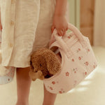 Little Dutch Przytulanka dla dzieci Pies Jackie w torbie