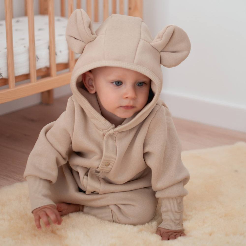 Zezuzulla Kombinezon niemowlęcy Uszaty Mleczko