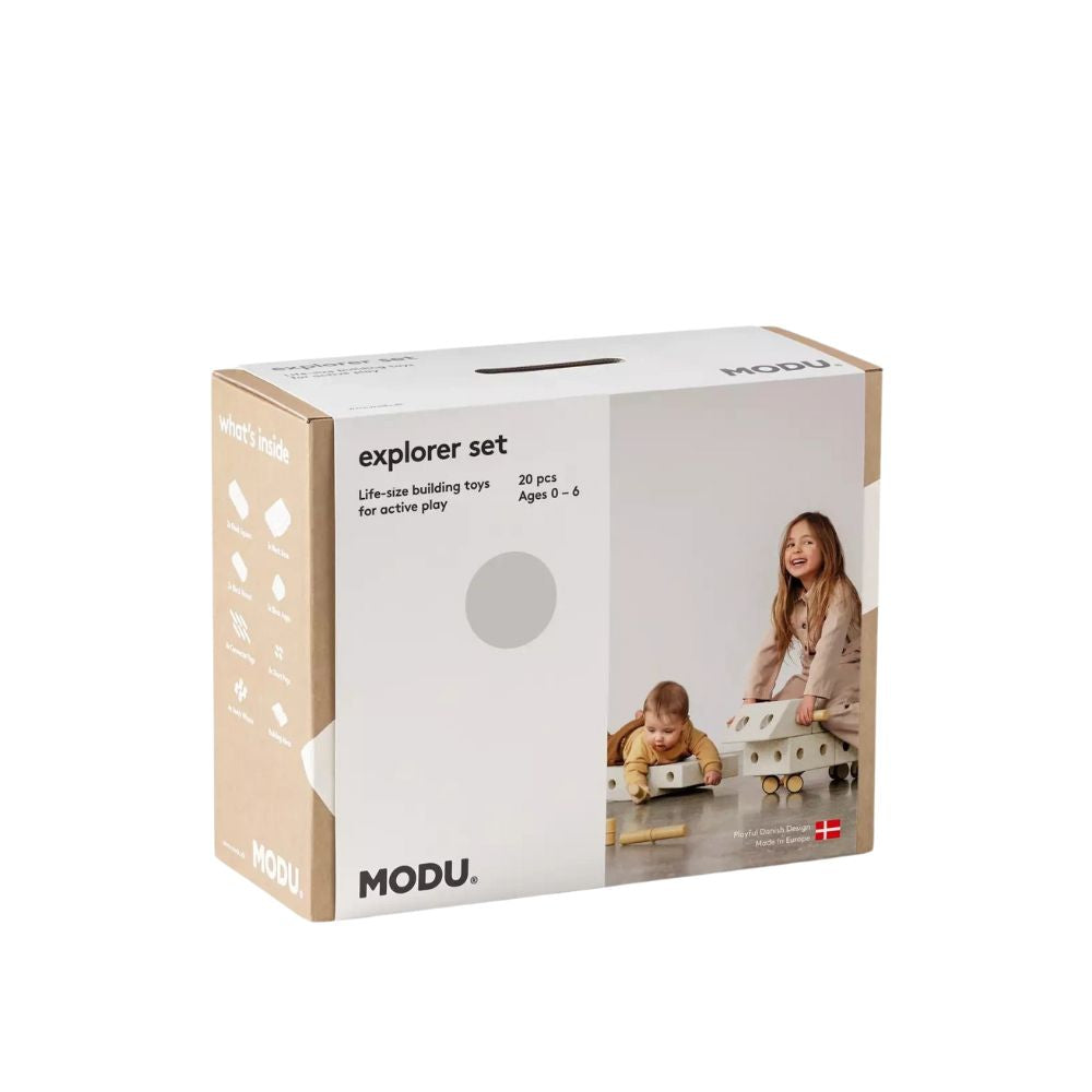 Modu Klocki konstrukcyjne dla dzieci Explorer set Sand Grey / Honey Yellow
