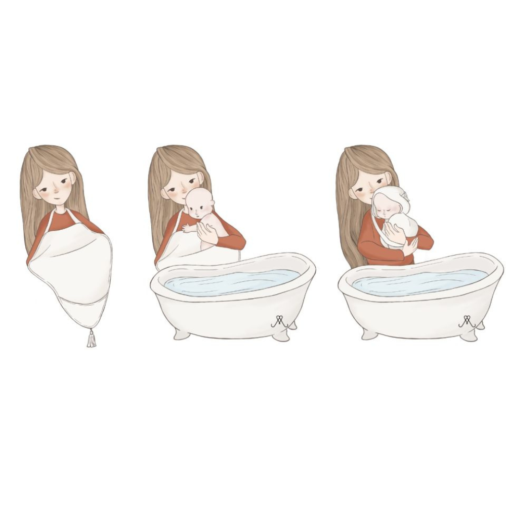 Memi Bambusowy ręcznik dla niemowląt Kittens