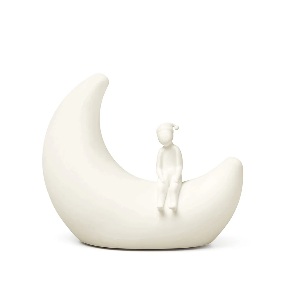 Cam Cam Copenhagen Lampka nocna dla dzieci Moon Off White