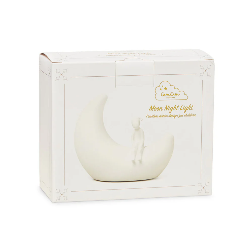 Cam Cam Copenhagen Lampka nocna dla dzieci Moon Off White